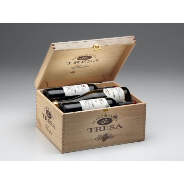 Giftbox Wooden Case Santa Tresa 6 bottles